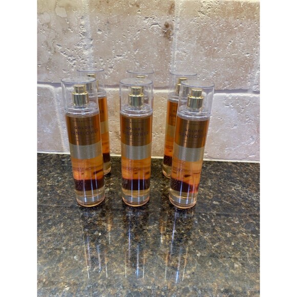 Bath & Body Works Fine Fragrance Mist Golden Sunflower 8 oz NEW Set of 2 - Picture 1 of 3